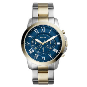 Fossil Uhrenarmband FS5273 Metall Silber 18mm